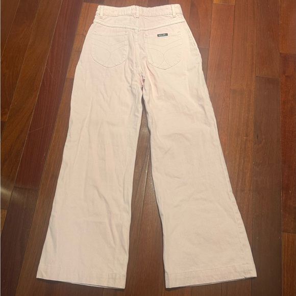 ROLLA'S Pink High Rise Wide Leg Jeans. Size 25. Like new- worn once. - Picture 6 of 7